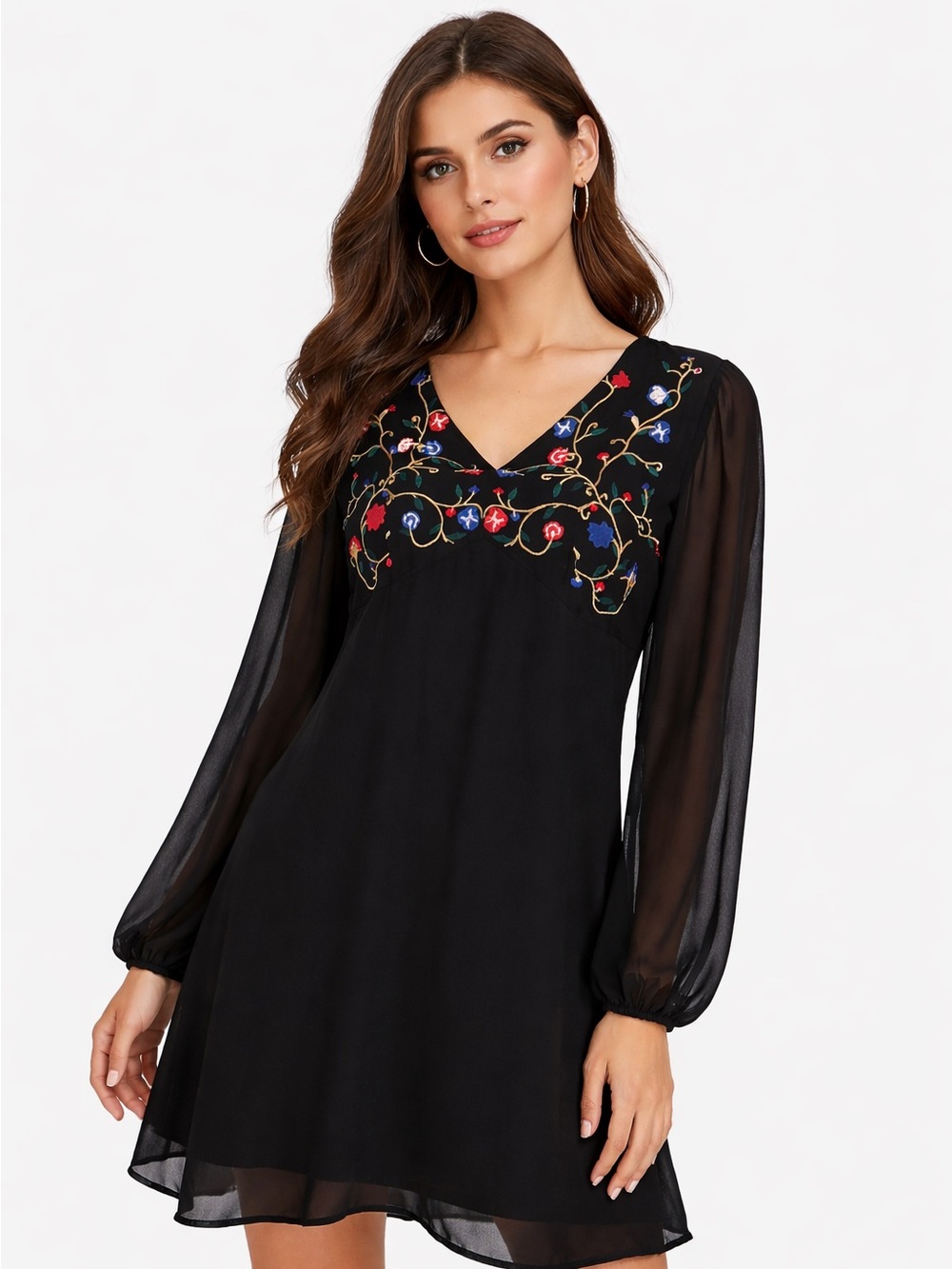🌟NWOT Festive Black Dress Sz 12⭐️